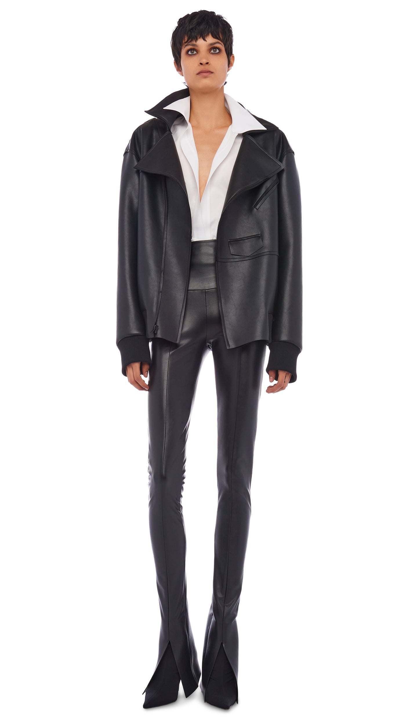 Norma Kamali OVERSIZED MOTO JACKET