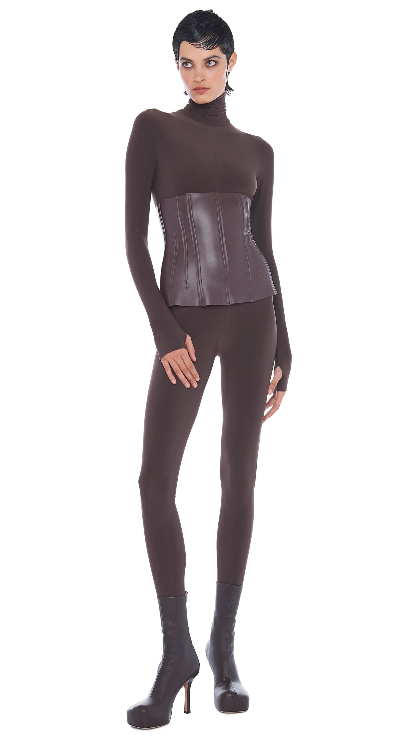 Norma Kamali TURTLE CATSUIT W/ FOOTSIE