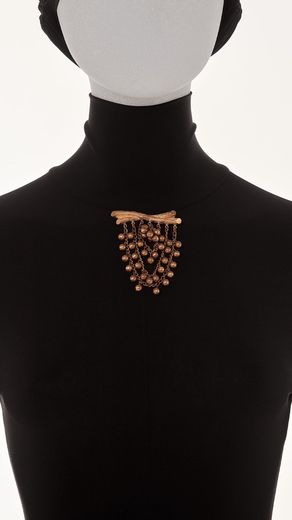 Norma Kamali TIERED DROP BROOCH
