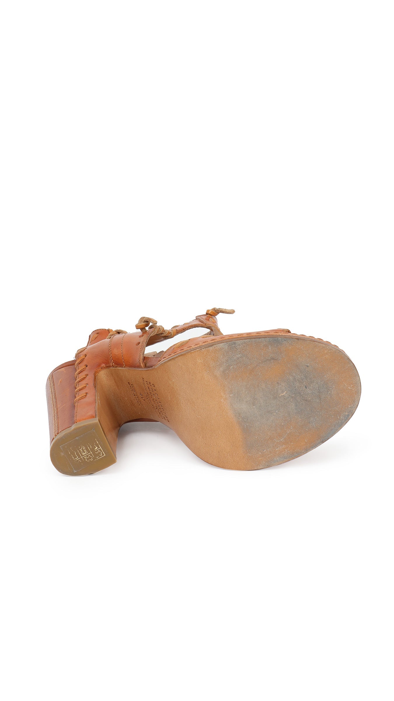 Norma Kamali MAISON MARGIELA LEATHER WHIP STITCH SANDAL