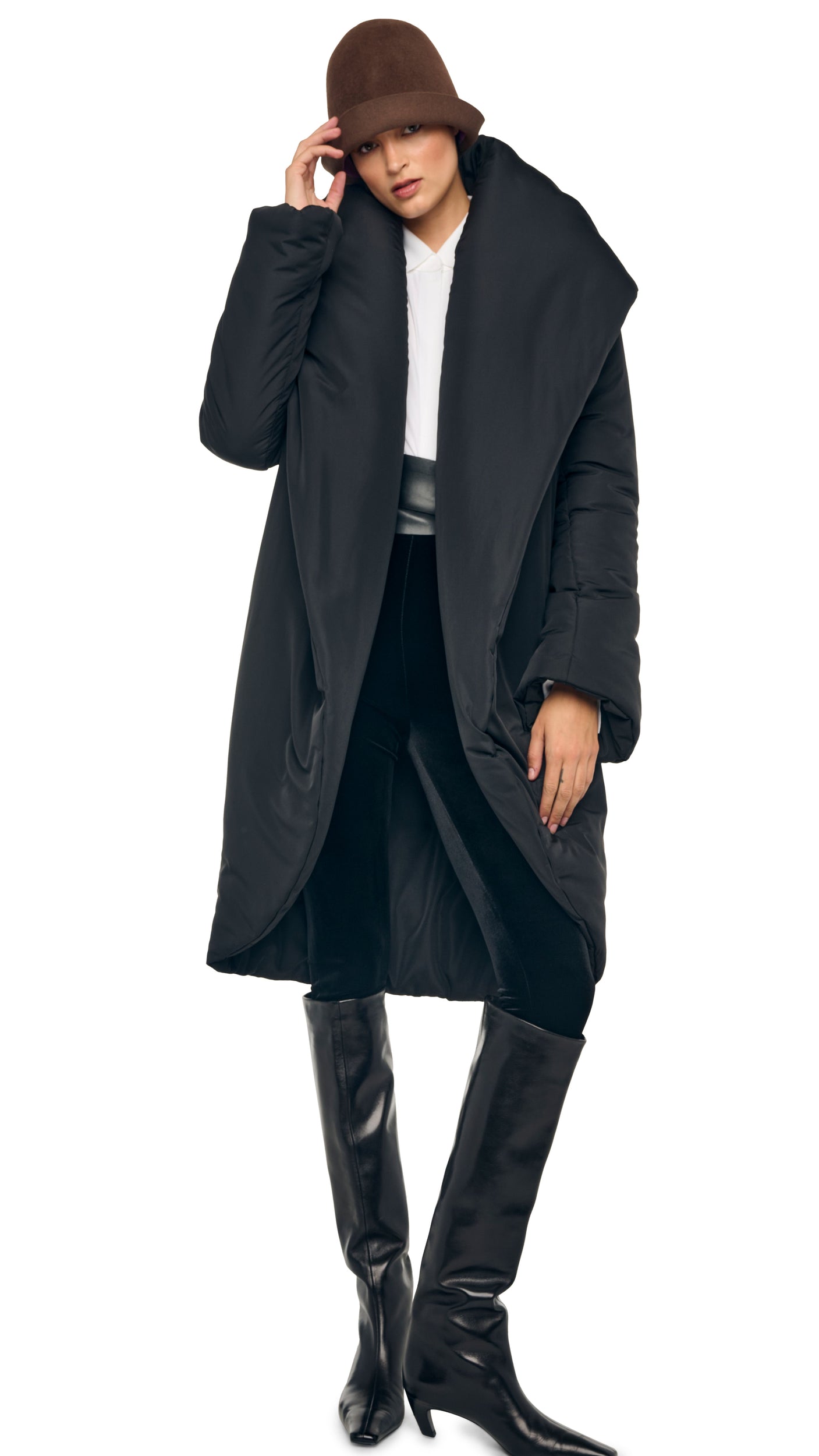 Norma Kamali SHAWL COLLAR SLEEPING BAG COAT