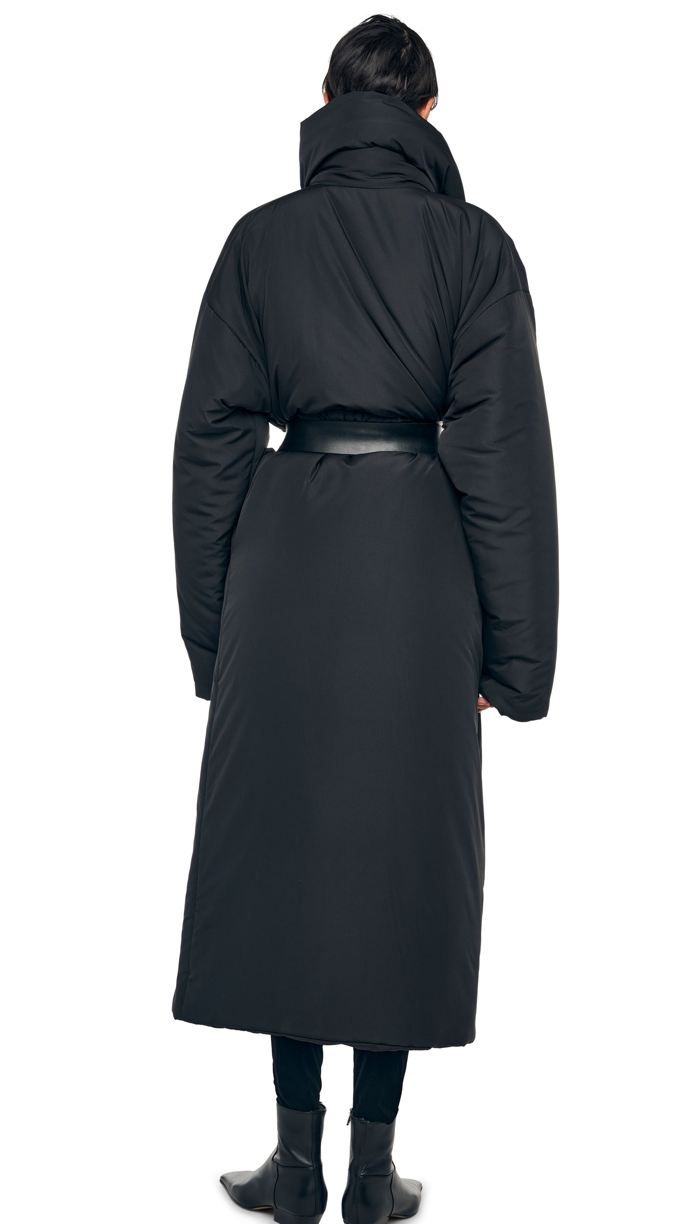 Norma Kamali HIGH COLLAR SLEEPING BAG COAT LONG
