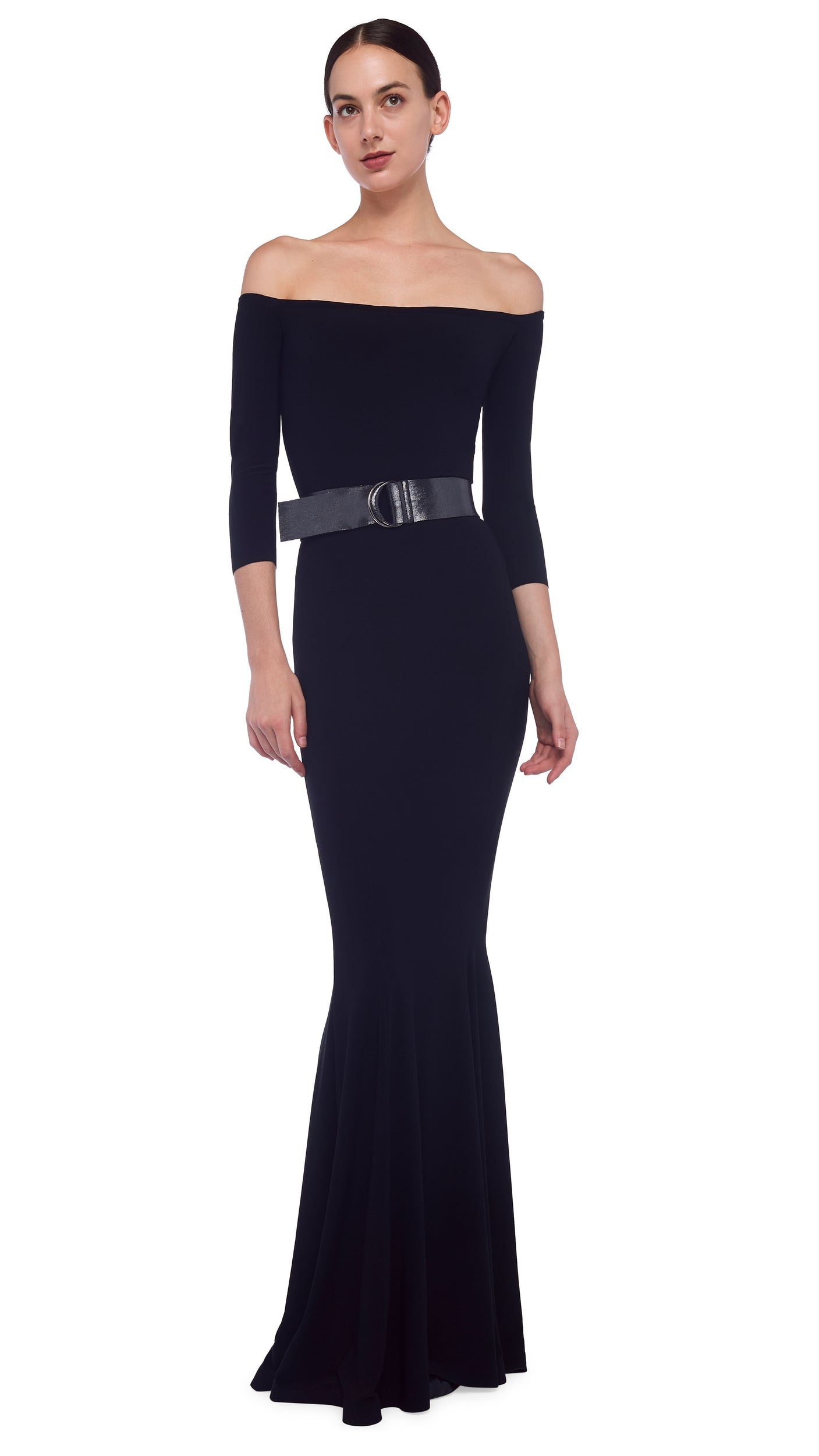 Norma Kamali OFF SHOULDER FISHTAIL GOWN