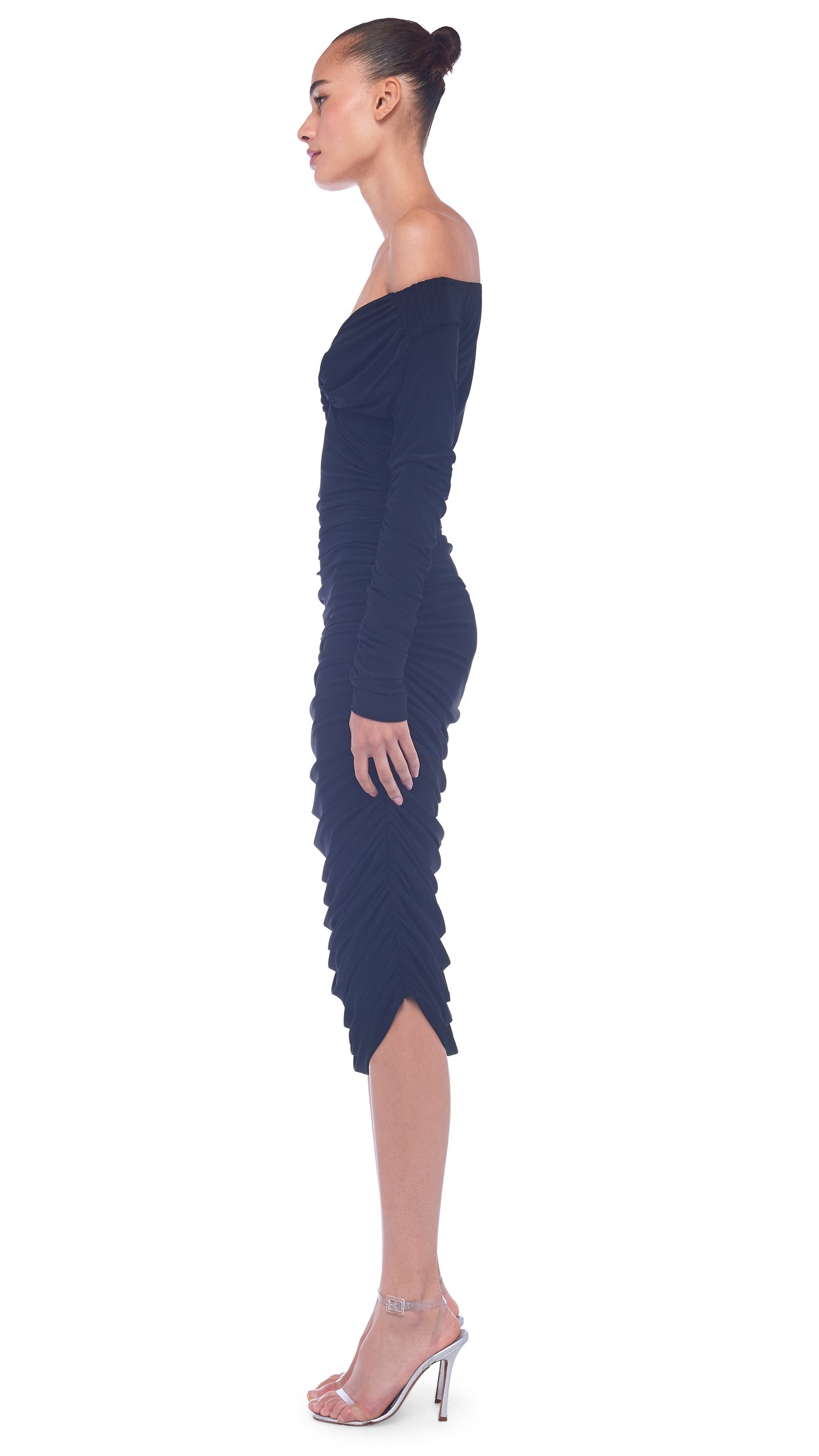 Norma Kamali LONG SLEEVE TARA DRESS