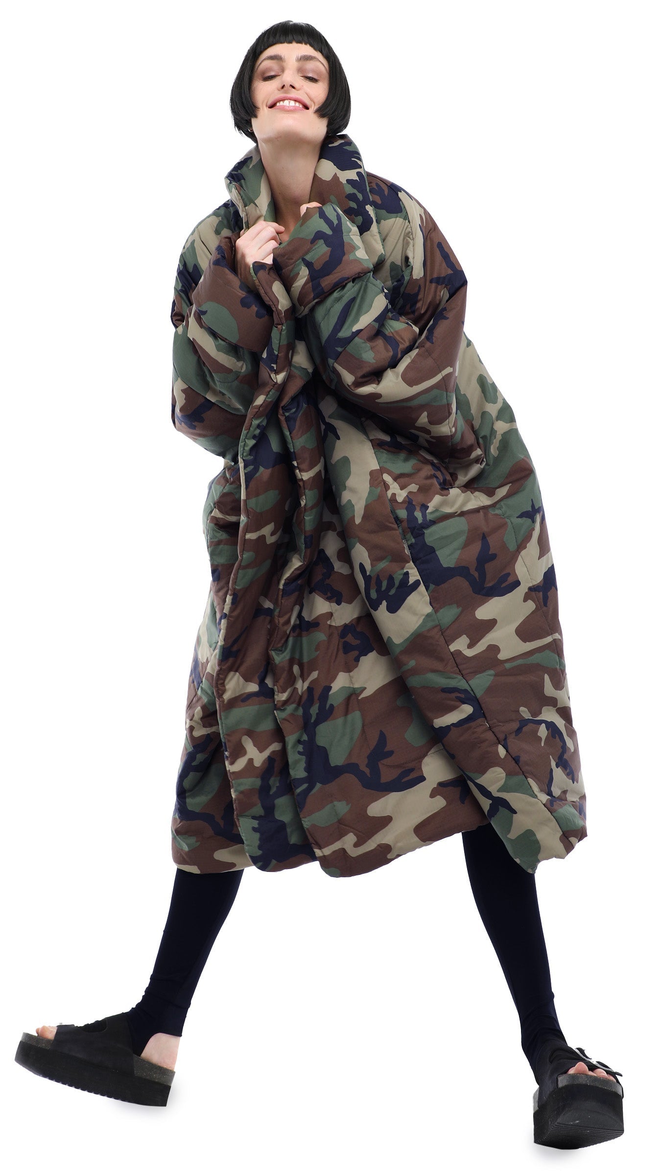 Norma Kamali BLANKET SLEEPING BAG COAT