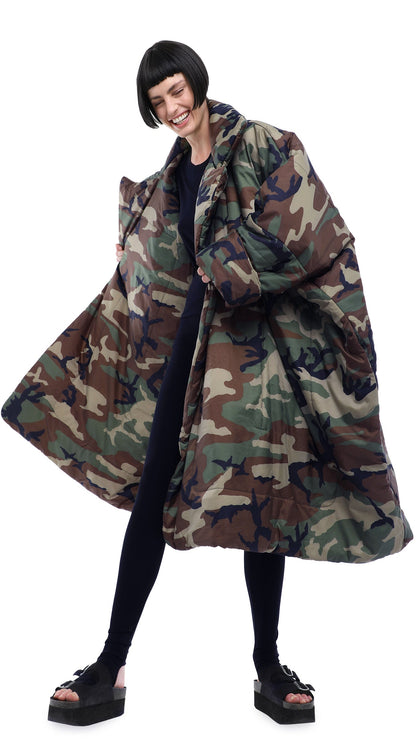 Norma Kamali BLANKET SLEEPING BAG COAT