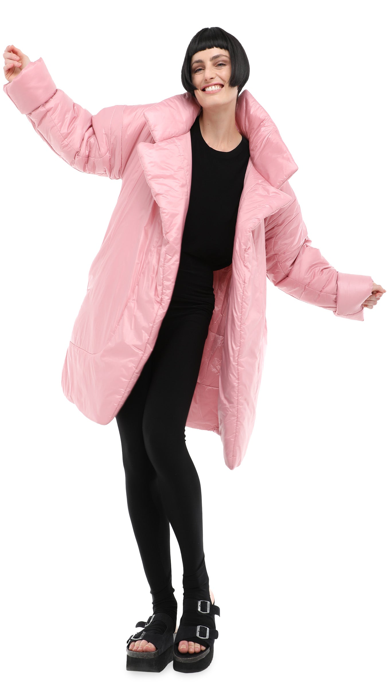 Norma Kamali SLEEPING BAG COAT TO KNEE