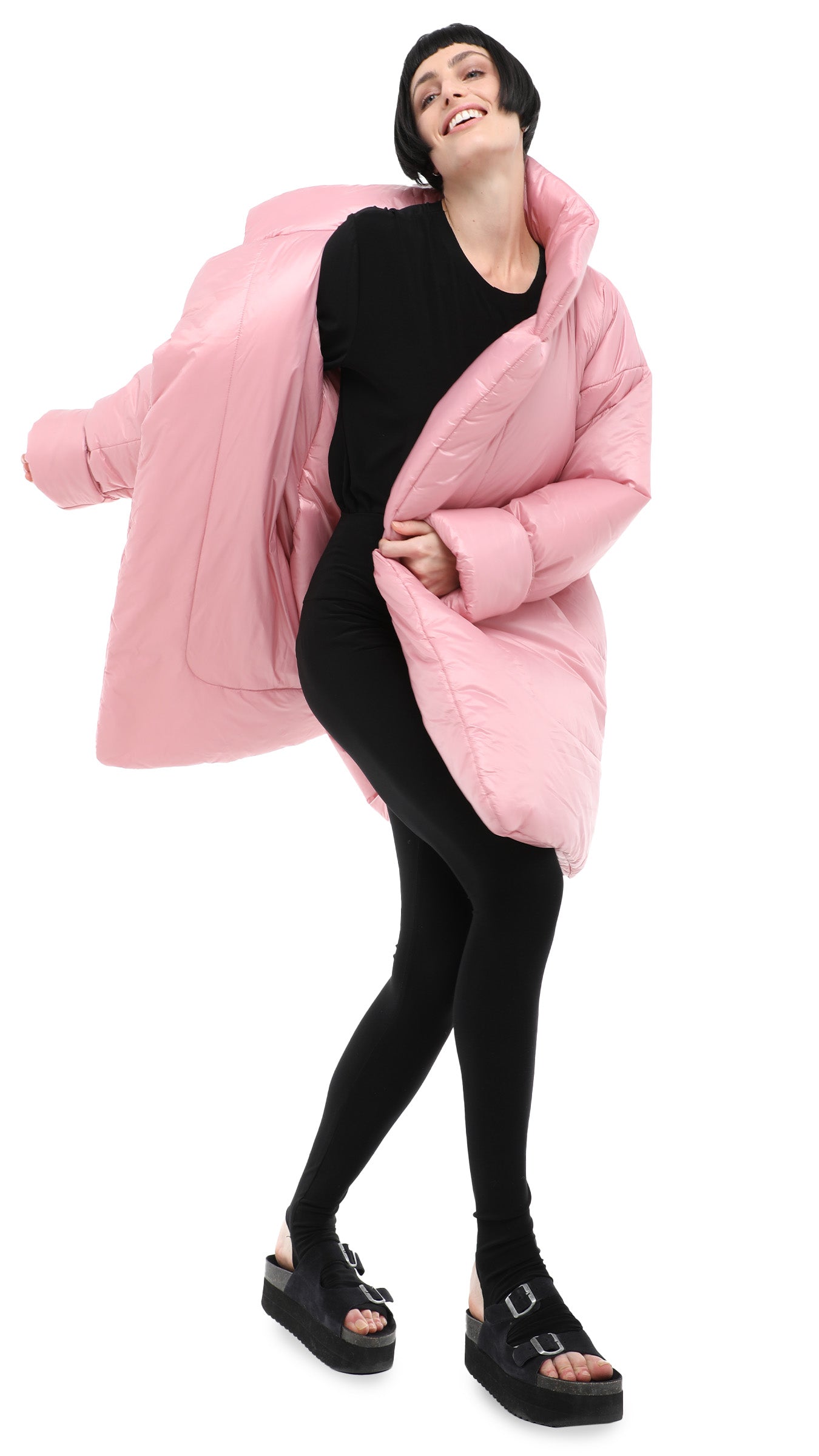 Norma Kamali SLEEPING BAG COAT TO KNEE