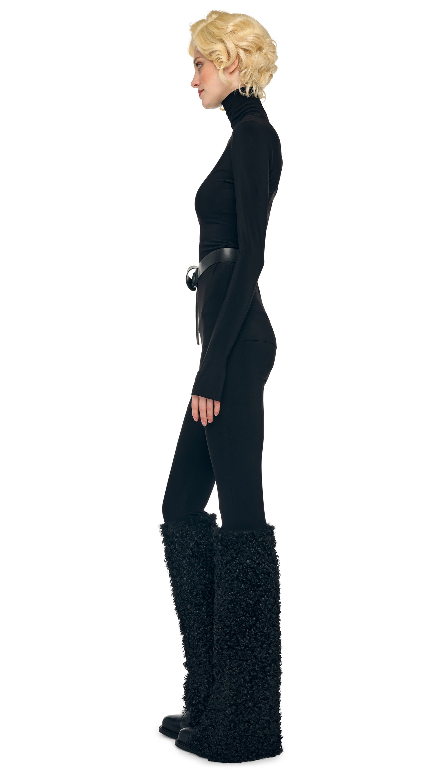 Norma Kamali LONG SLEEVE TURTLE TOP
