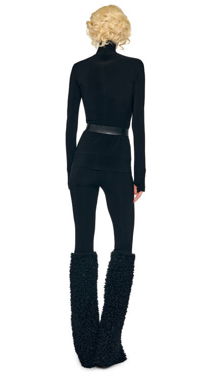 Norma Kamali LONG SLEEVE TURTLE TOP