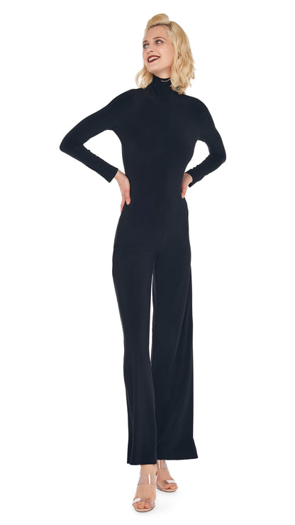 Norma Kamali LONG SLEEVE TURTLE JUMPSUIT