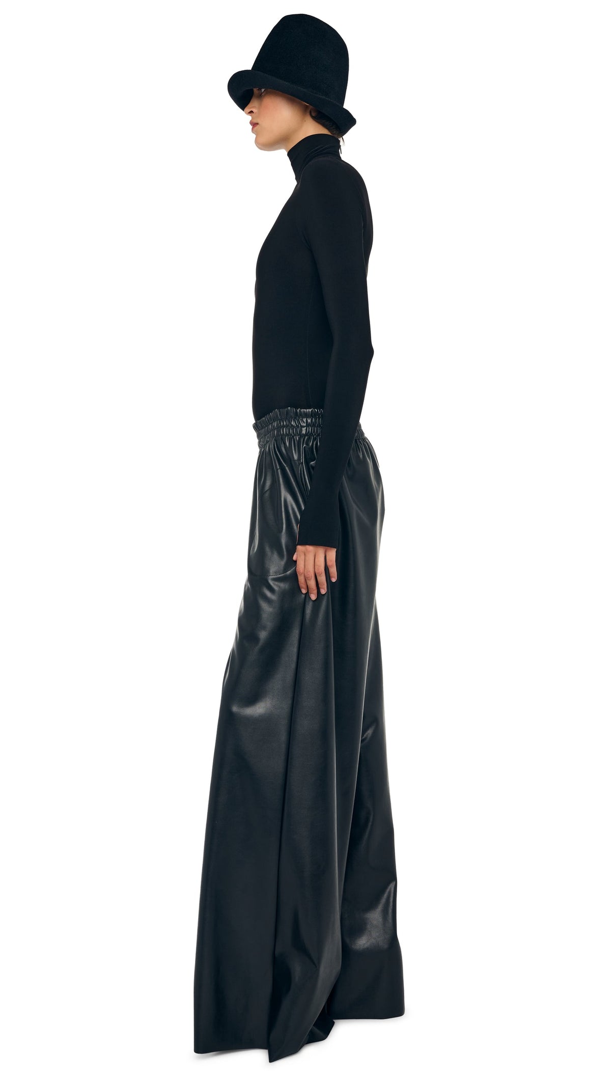 Norma Kamali LONG SLEEVE TURTLE BODYSUIT