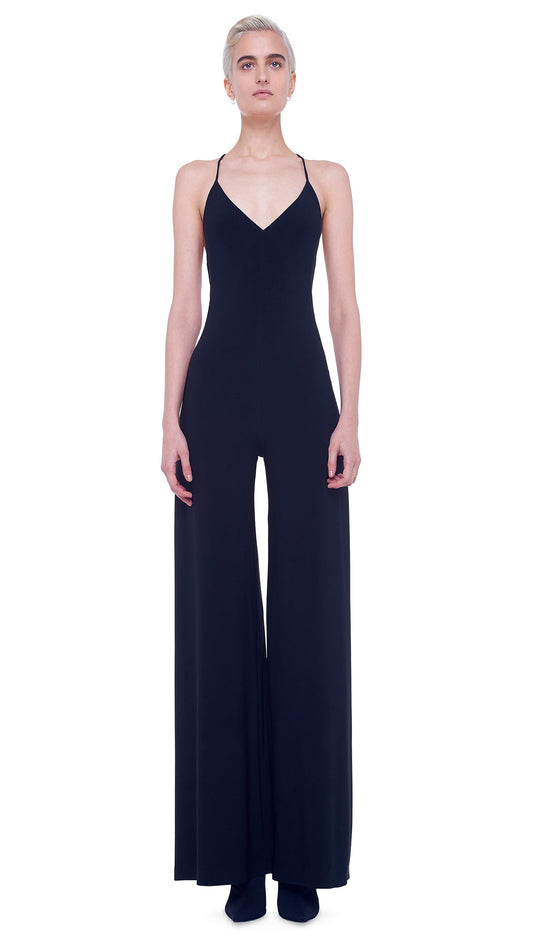 Norma Kamali LOW BACK SLIP JUMPSUIT