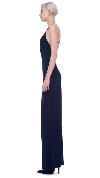 Norma Kamali LOW BACK SLIP JUMPSUIT