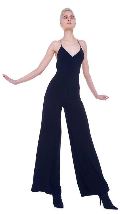 Norma Kamali LOW BACK SLIP JUMPSUIT