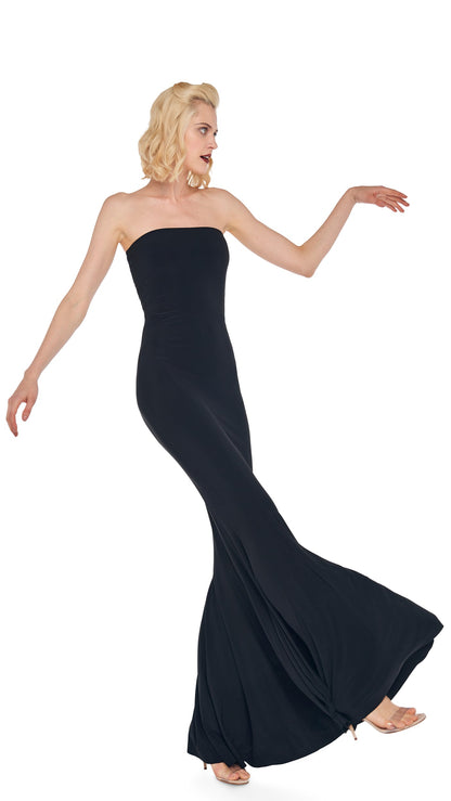 Norma Kamali STRAPLESS FISHTAIL GOWN