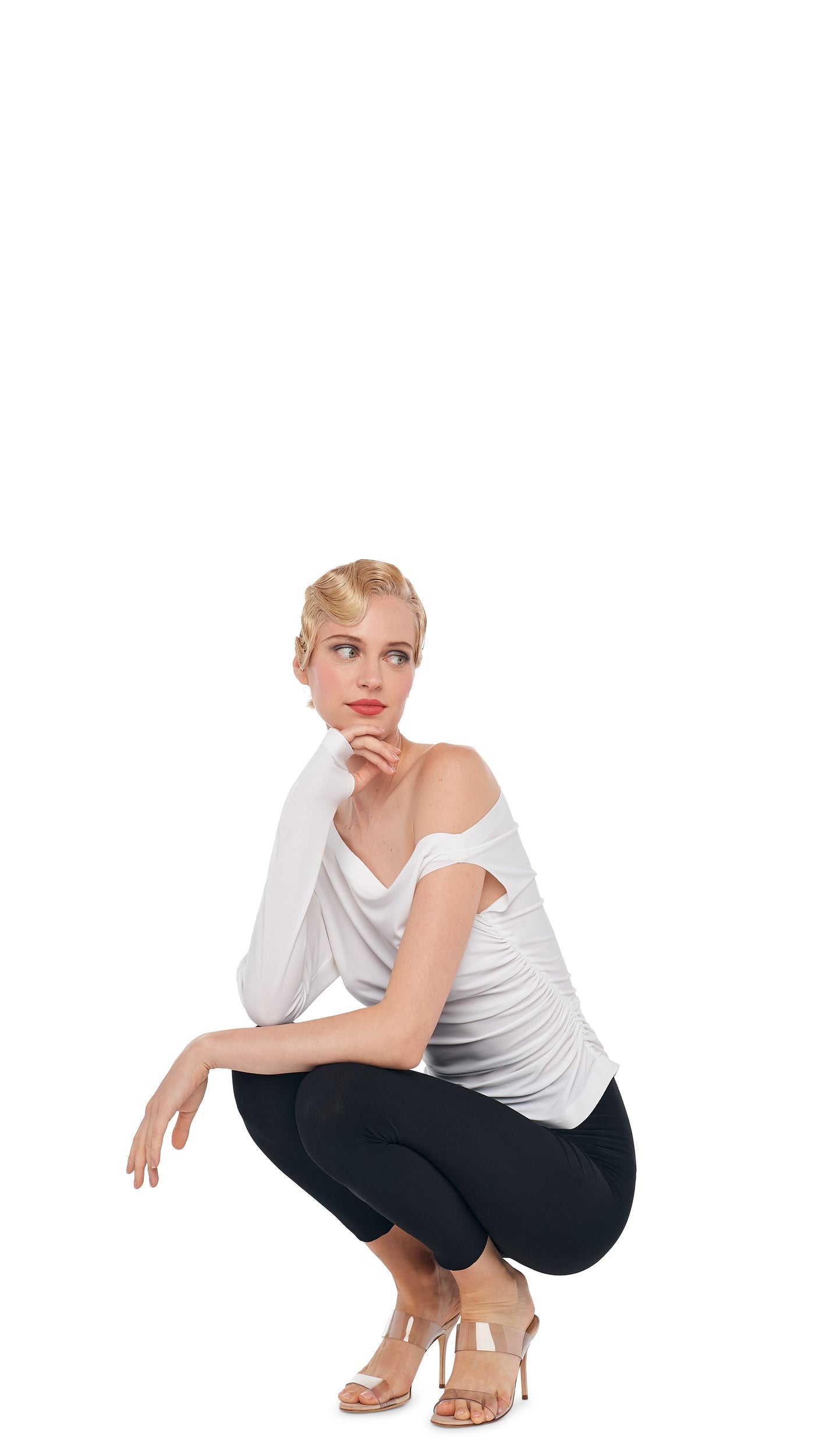 Norma Kamali CROPPED LEGGING