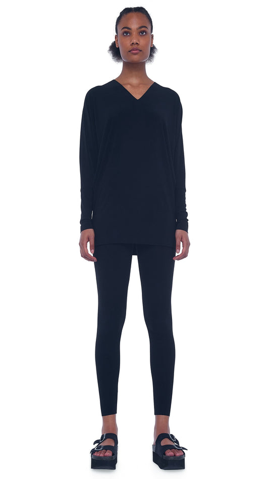 Norma Kamali V NECK DOLMAN TOP
