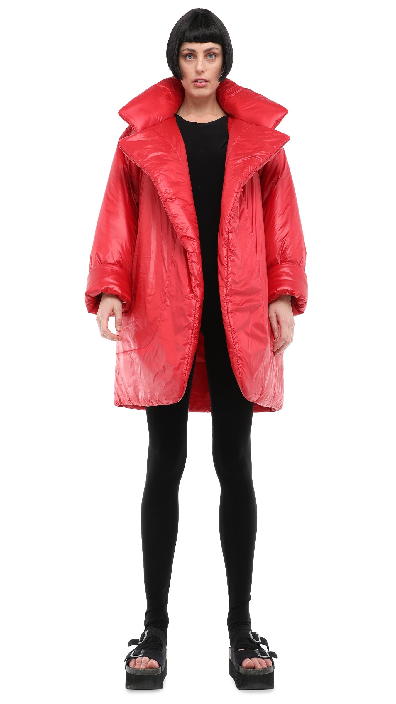 Norma Kamali SLEEPING BAG COAT TO KNEE
