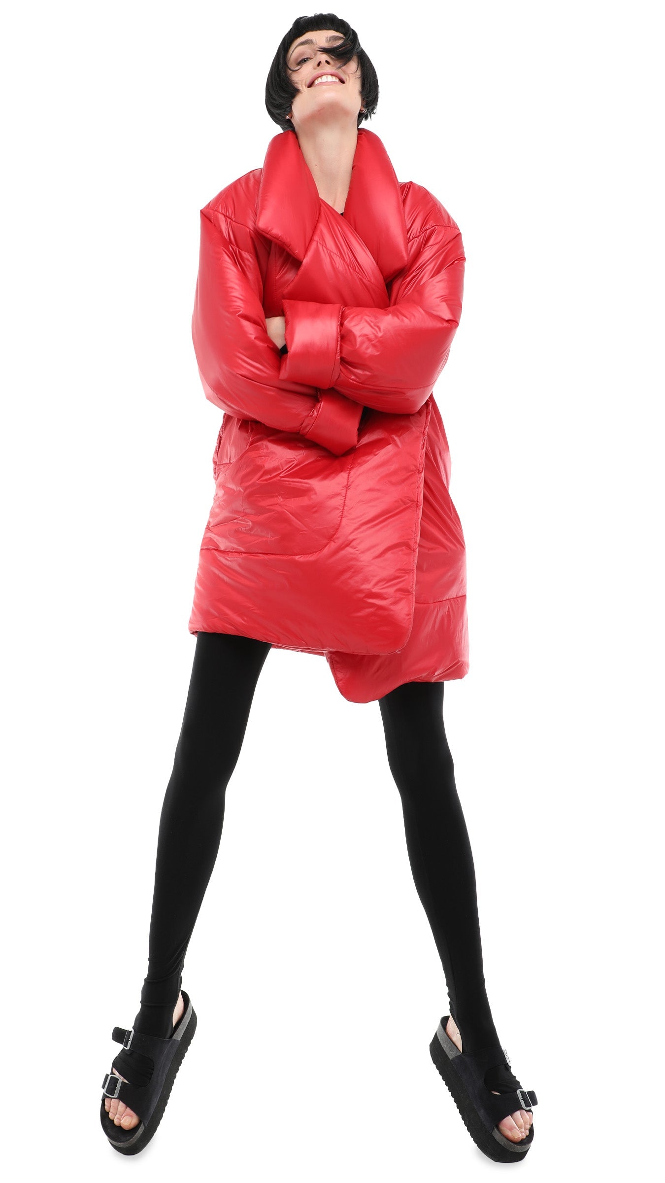 Norma Kamali SLEEPING BAG COAT TO KNEE