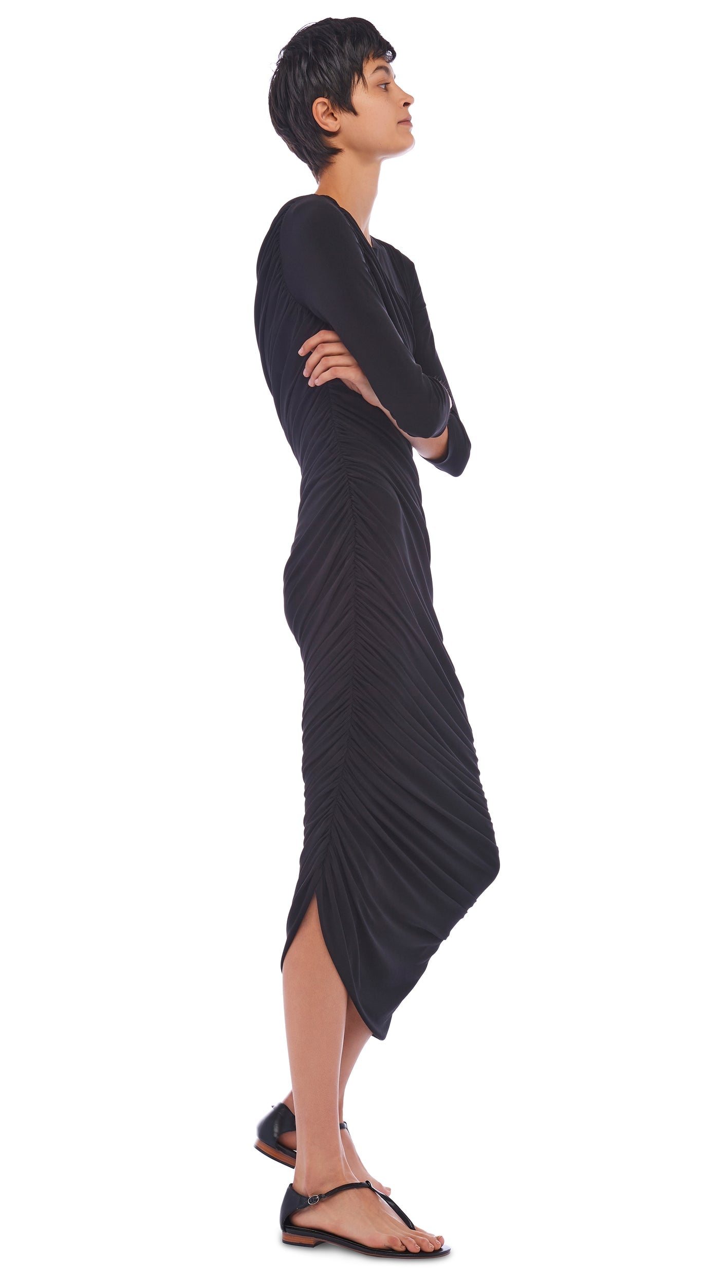 Norma Kamali LONG SLEEVE DIANA GOWN