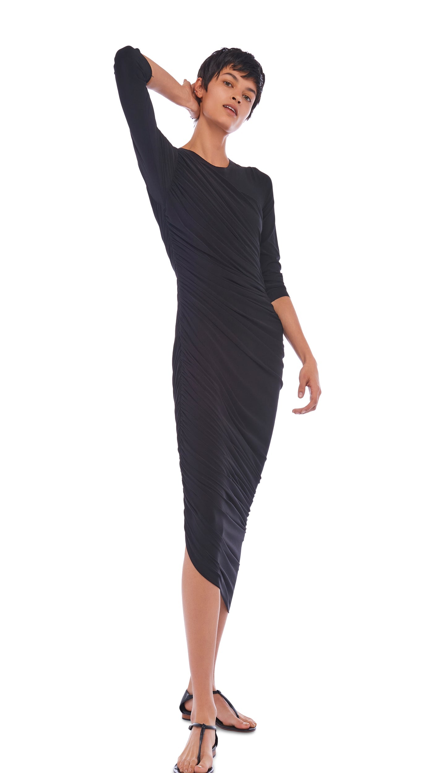 Norma Kamali LONG SLEEVE DIANA GOWN