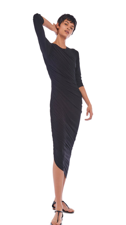 Norma Kamali LONG SLEEVE DIANA GOWN