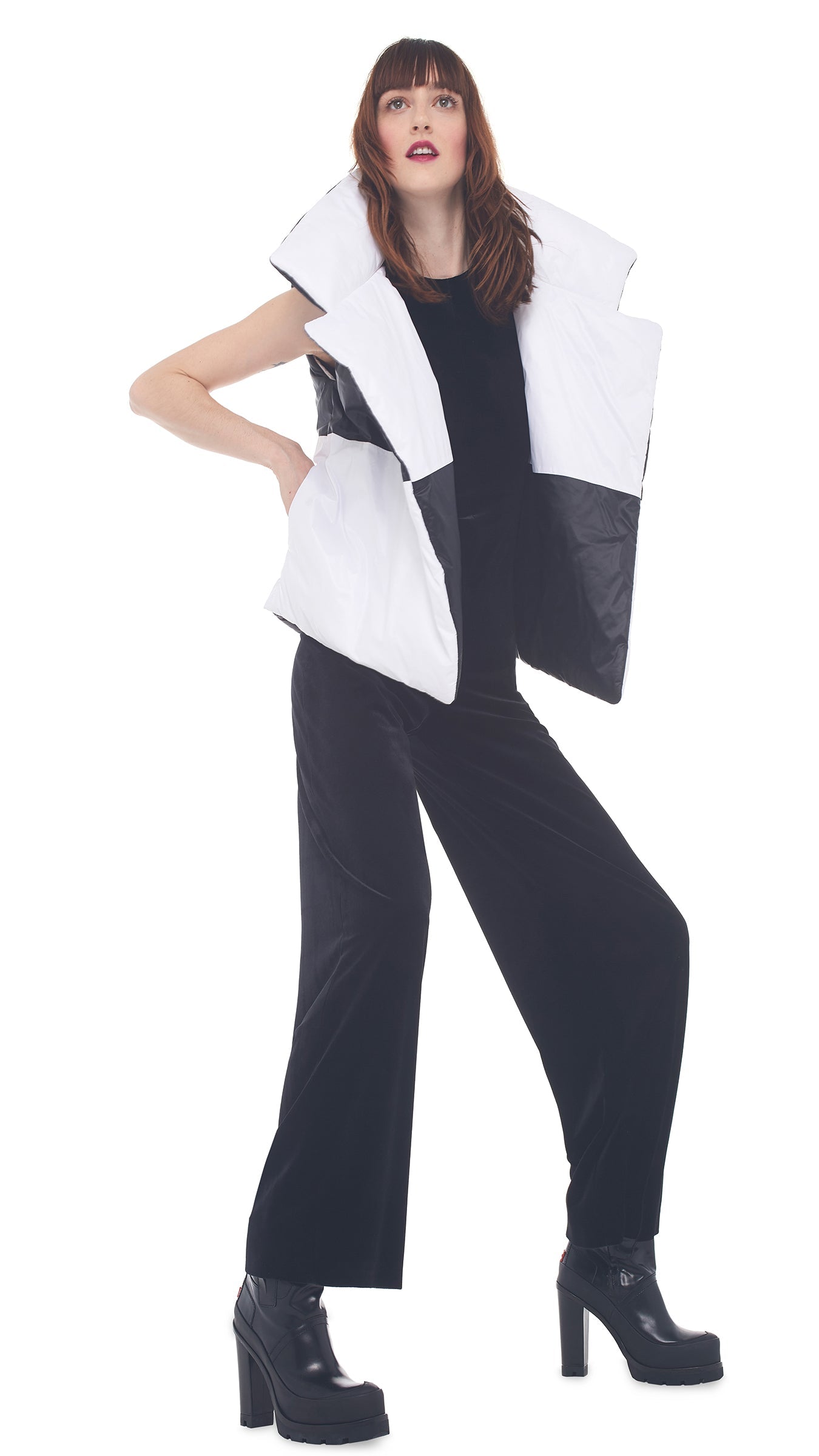 Norma Kamali REVERSIBLE SLEEPING BAG VEST