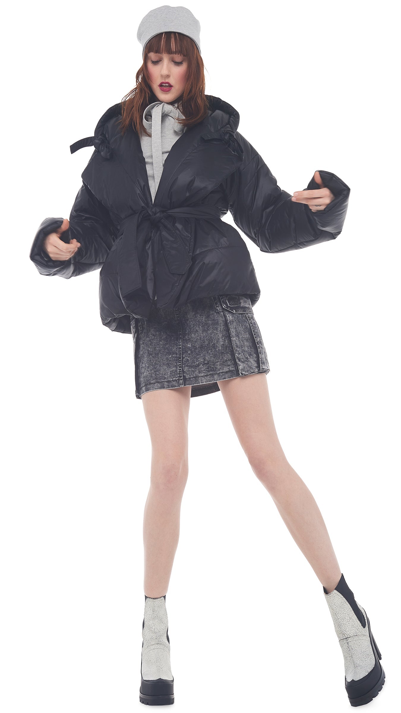 Norma Kamali HOODED SLEEPING BAG JACKET