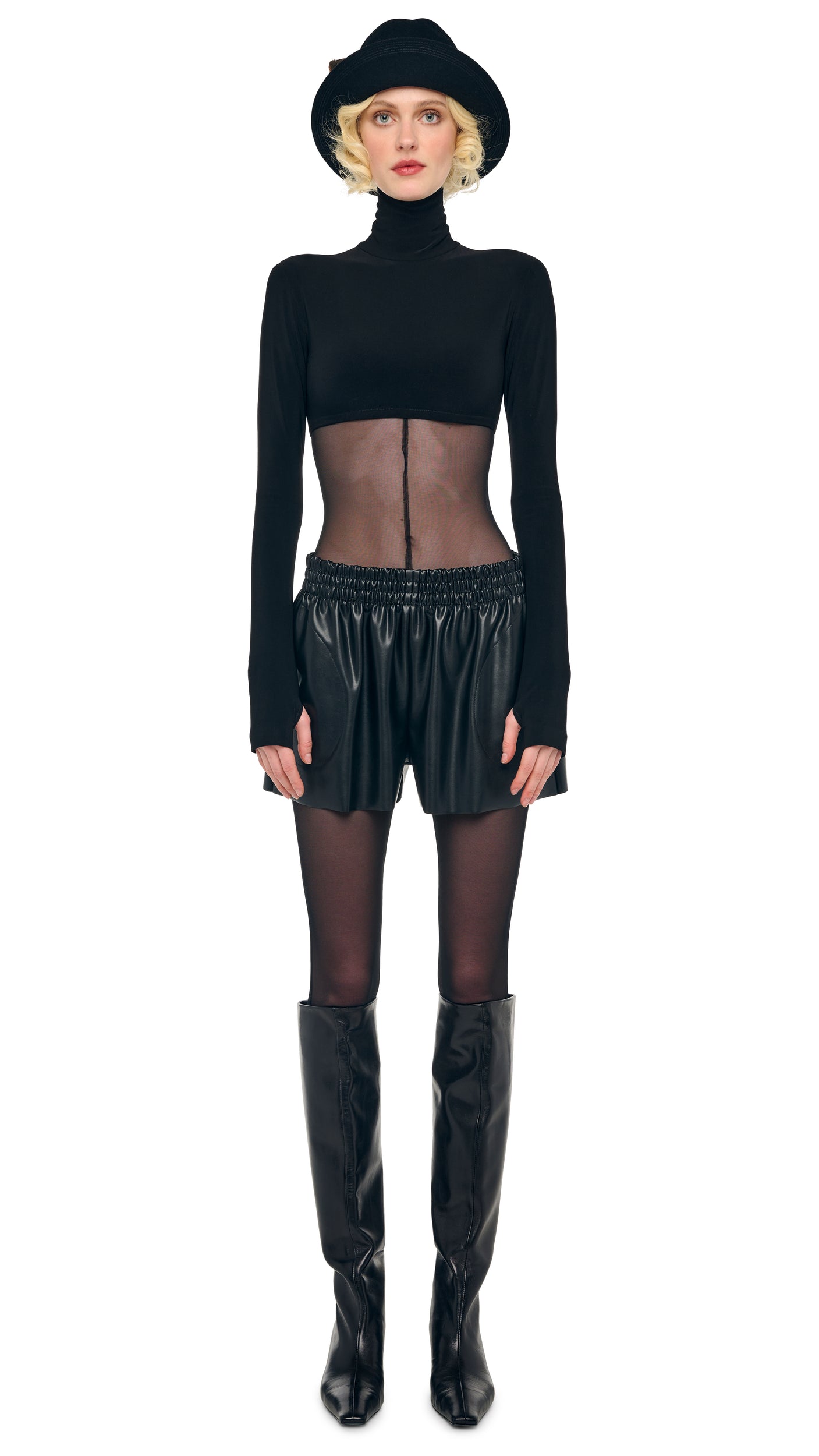 Norma Kamali CROPPED TURTLE TOP