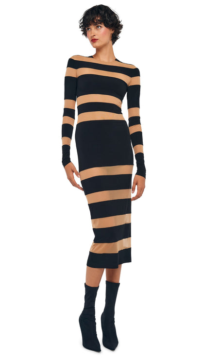 Norma Kamali SPLICED DRESS