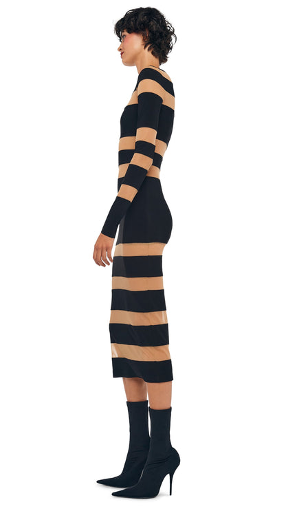 Norma Kamali SPLICED DRESS