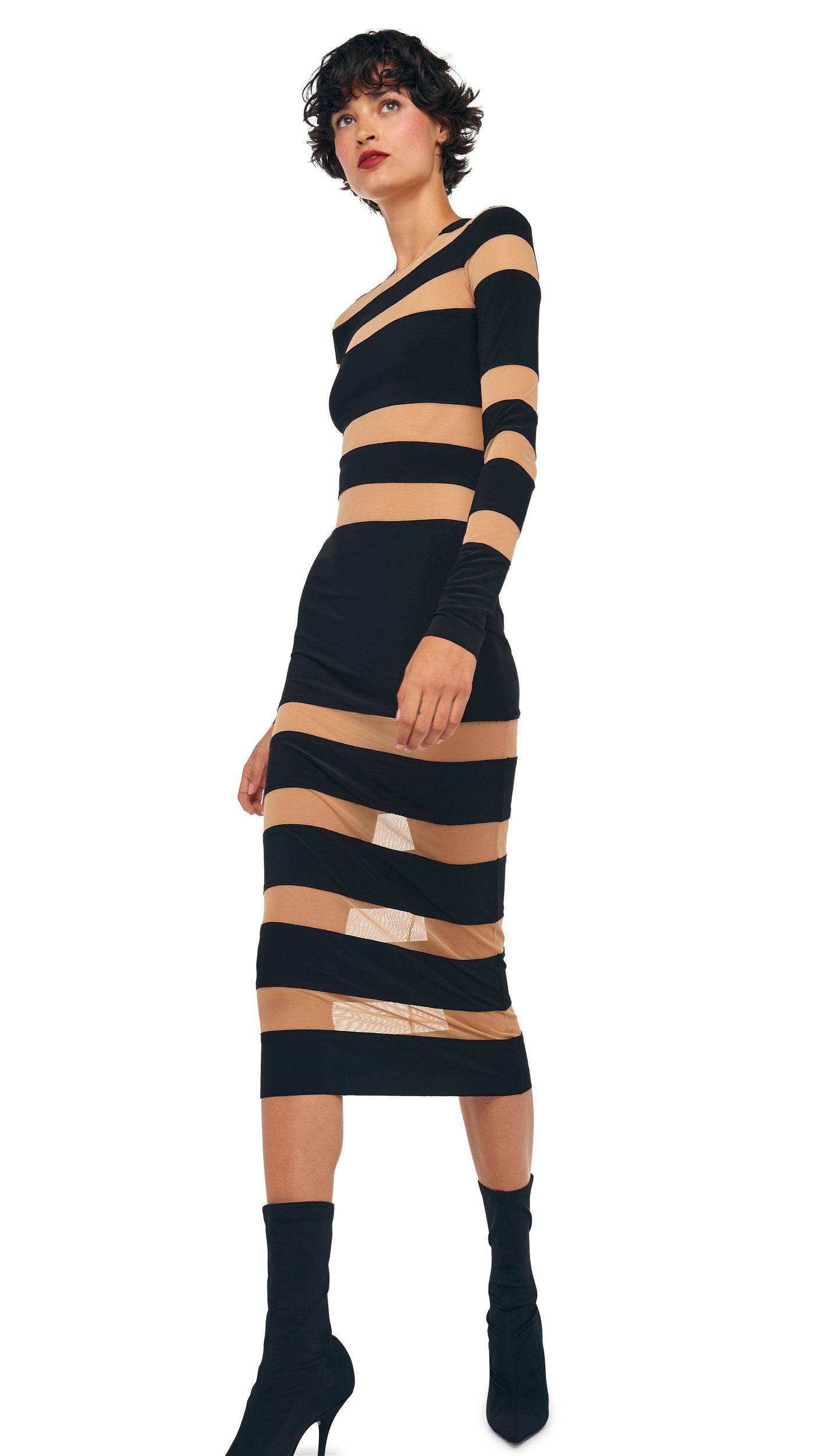 Norma Kamali SPLICED DRESS