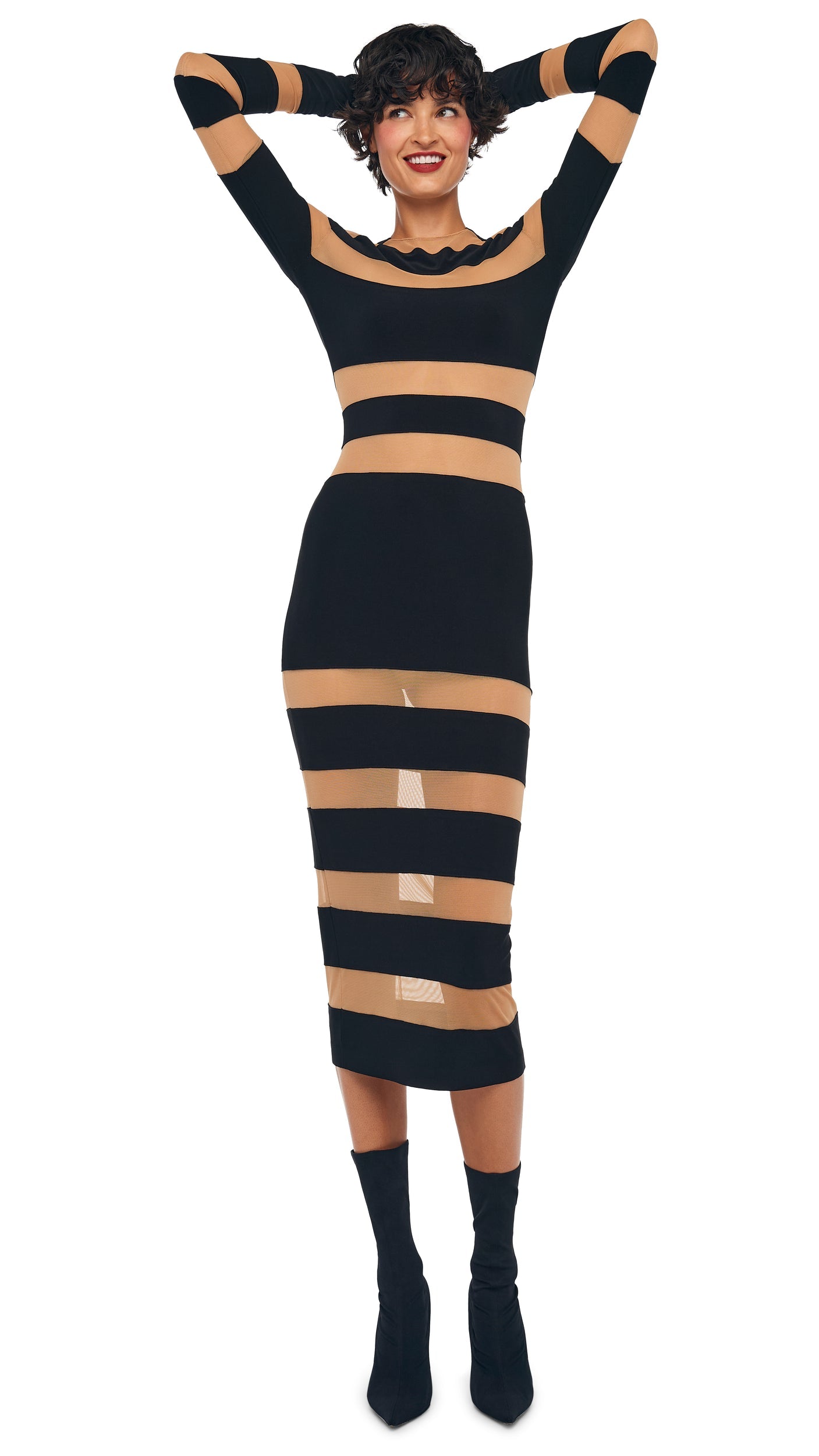 Norma Kamali SPLICED DRESS