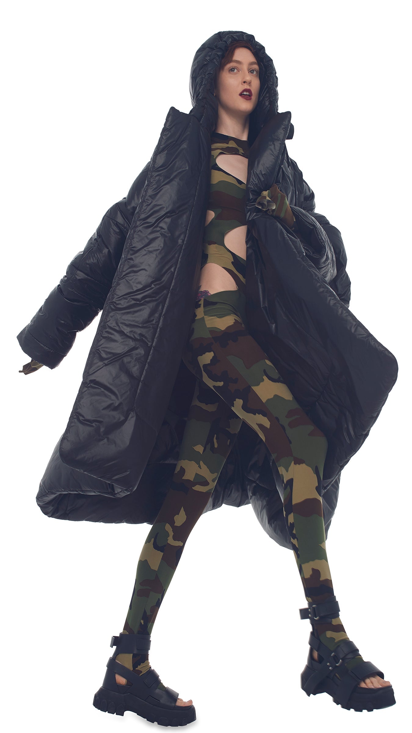 Norma Kamali HOODED BLANKET SLEEPING BAG