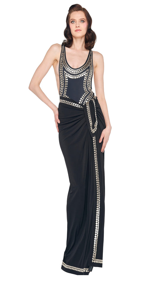 Norma Kamali STUDDED ERNIE SCARF