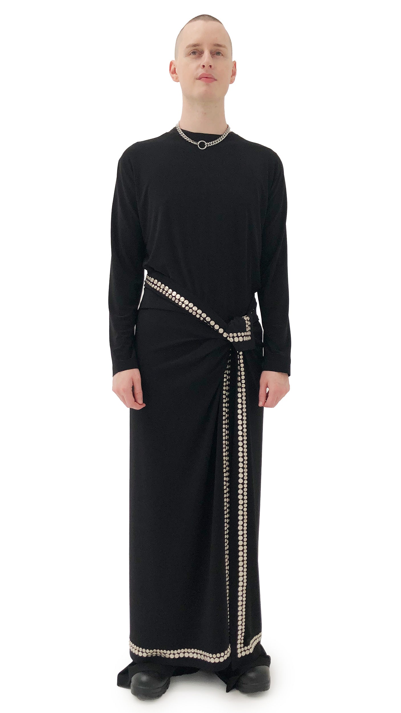 Norma Kamali STUDDED ERNIE SCARF