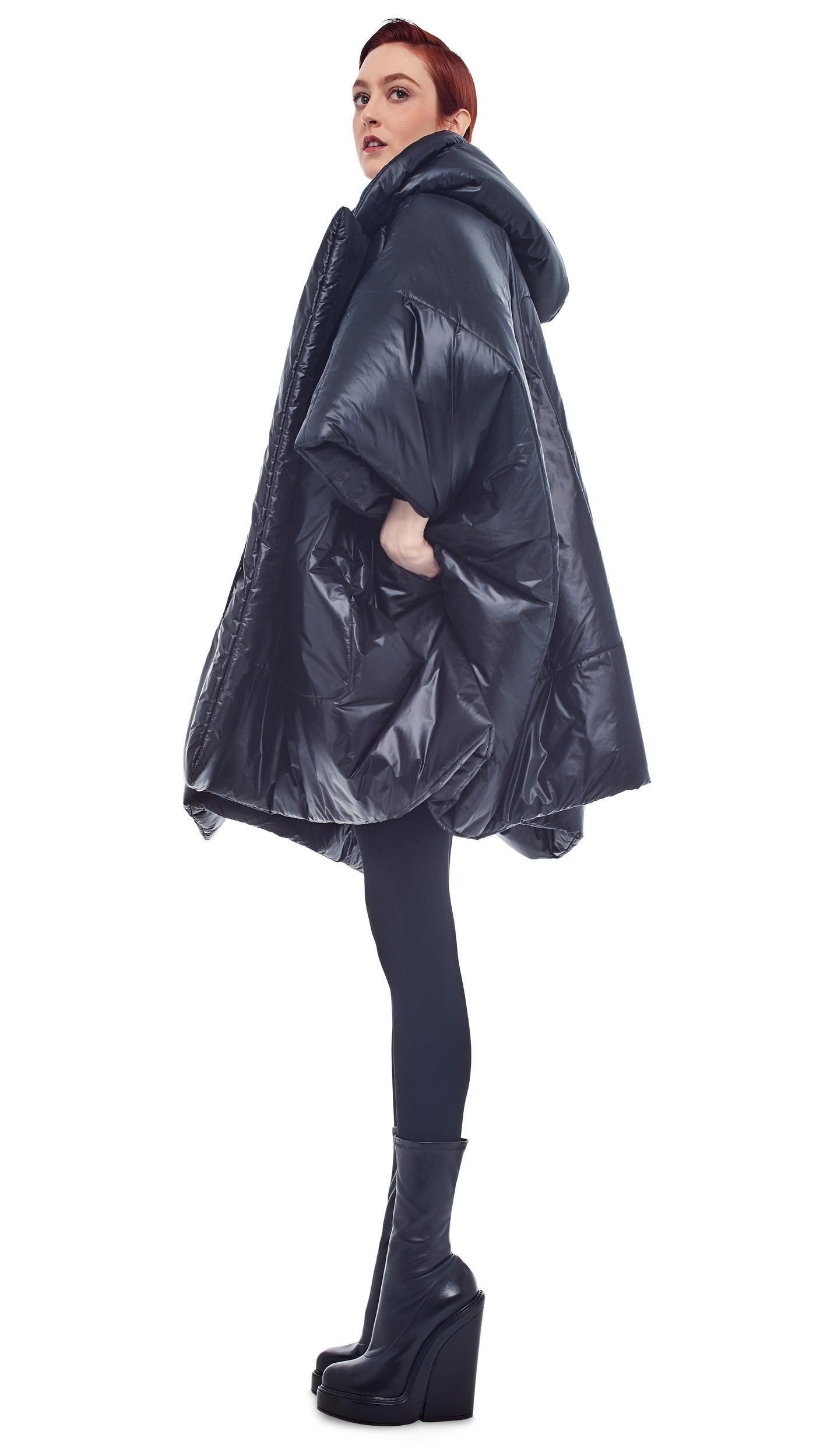 Norma Kamali SLEEPING BAG BLANKET COAT