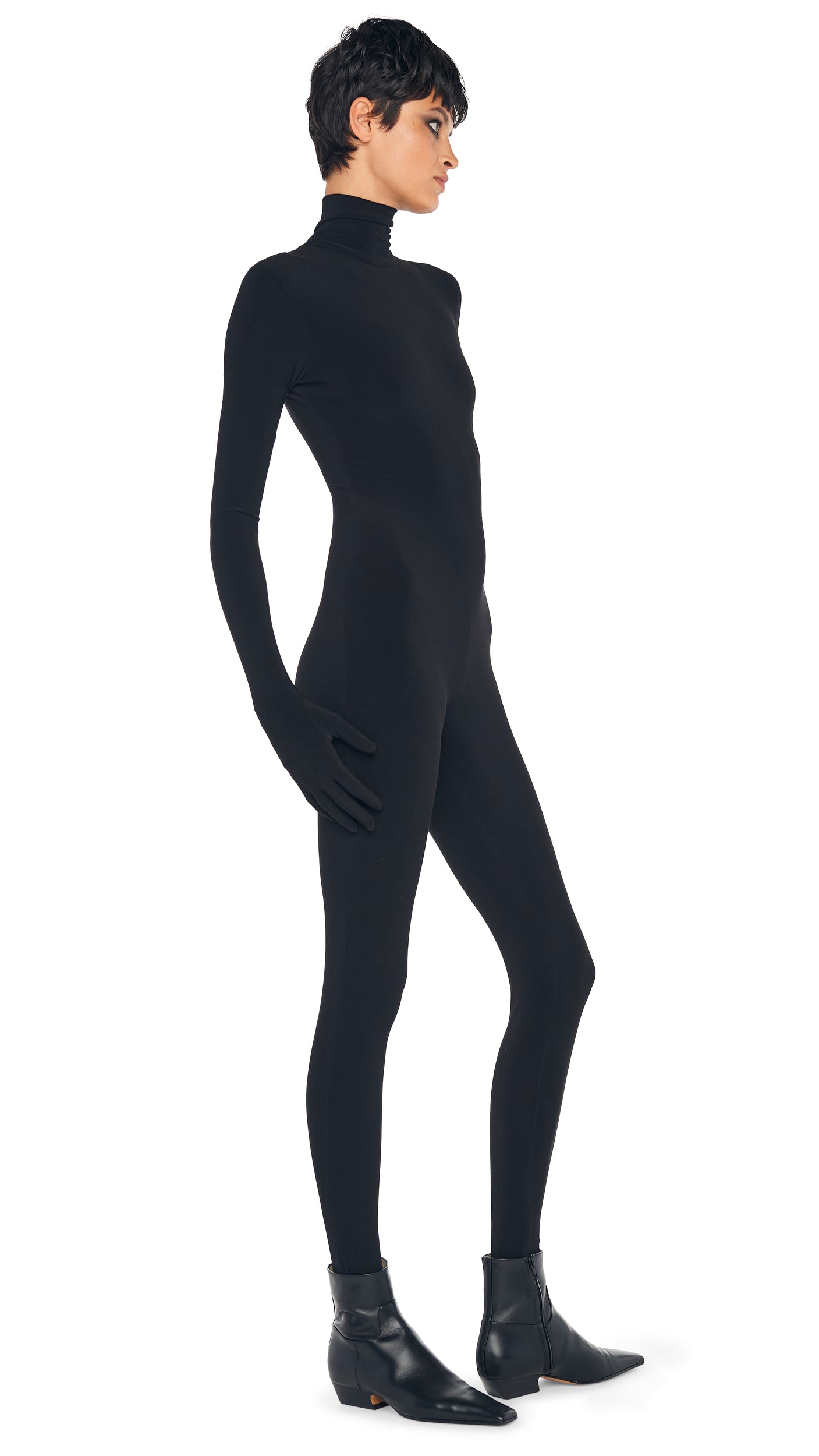 Norma Kamali TURTLE CATSUIT WITH FOOTIE