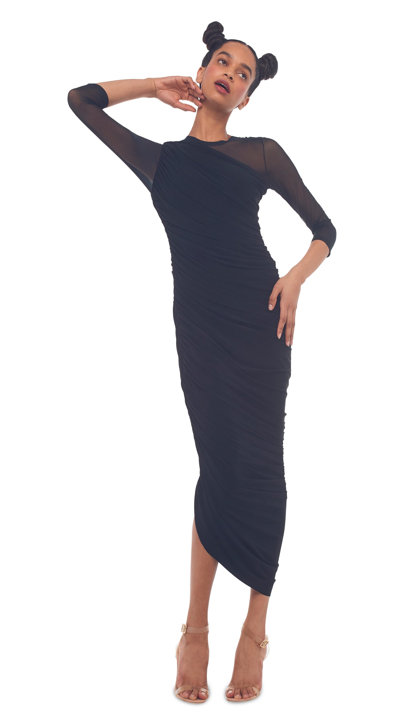 Norma Kamali LONG SLEEVE DIANA GOWN