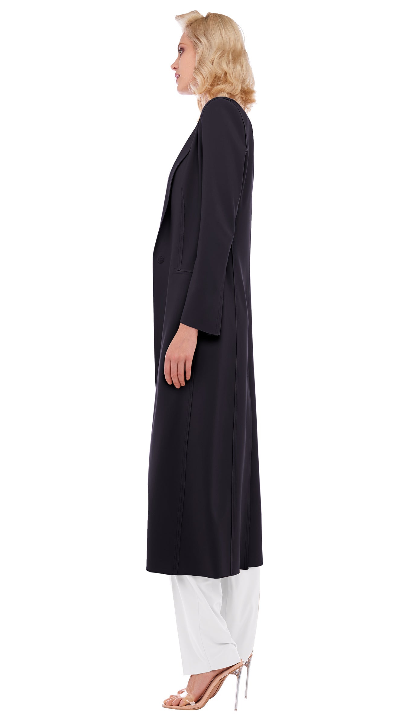 Norma Kamali SINGLE BREASTED COAT