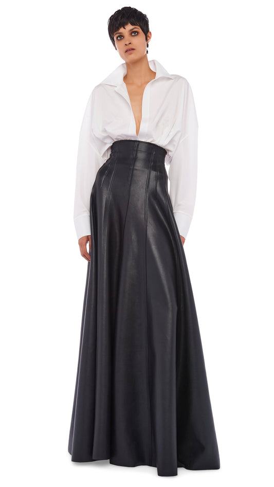 Norma Kamali LONG GRACE SKIRT