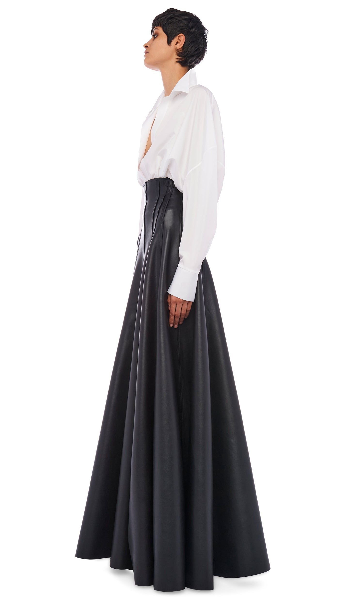 Norma Kamali LONG GRACE SKIRT