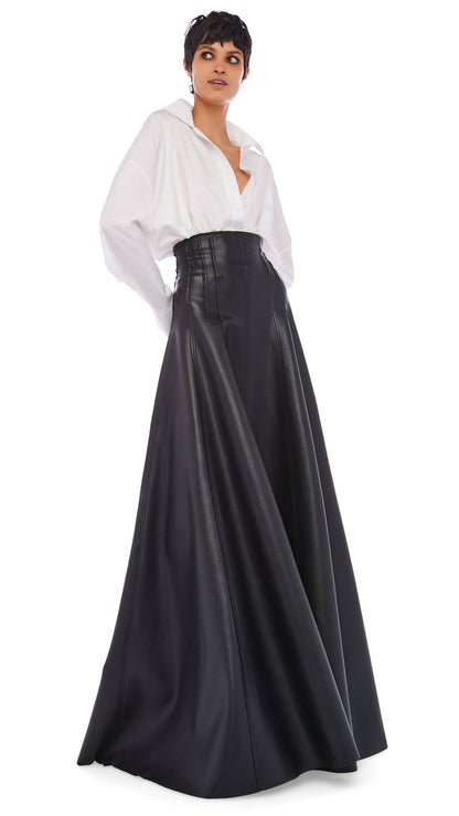 Norma Kamali LONG GRACE SKIRT