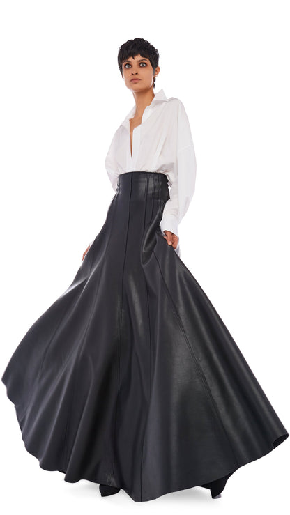 Norma Kamali LONG GRACE SKIRT