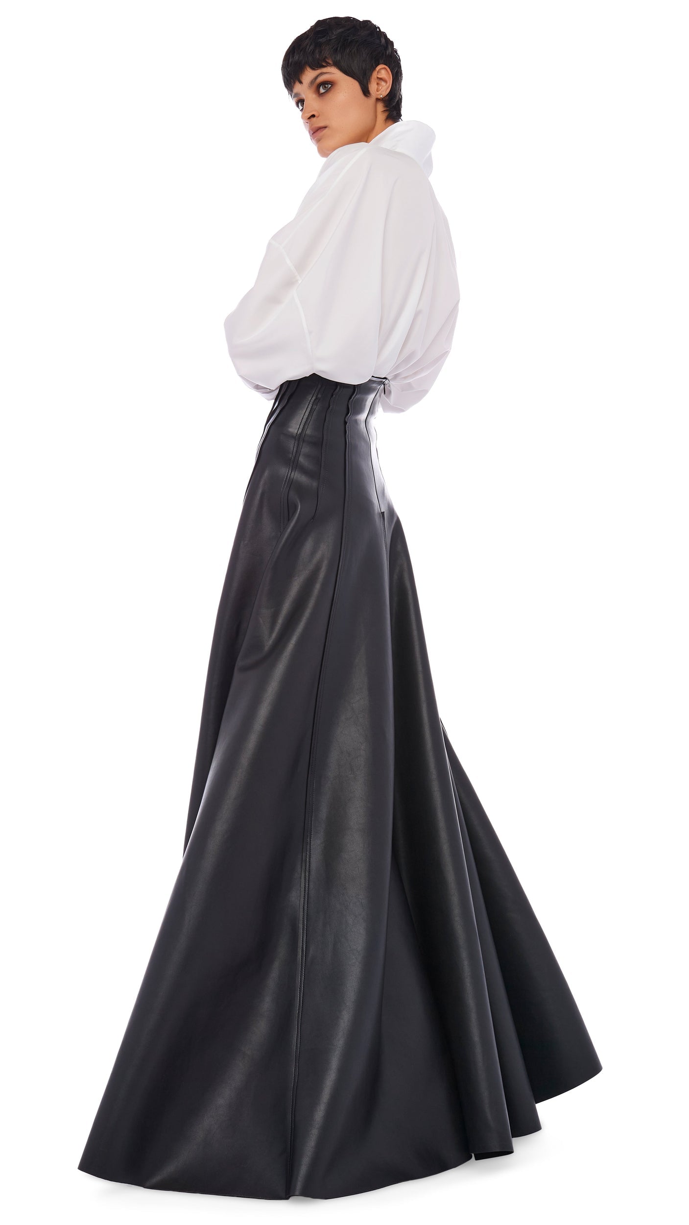 Norma Kamali LONG GRACE SKIRT