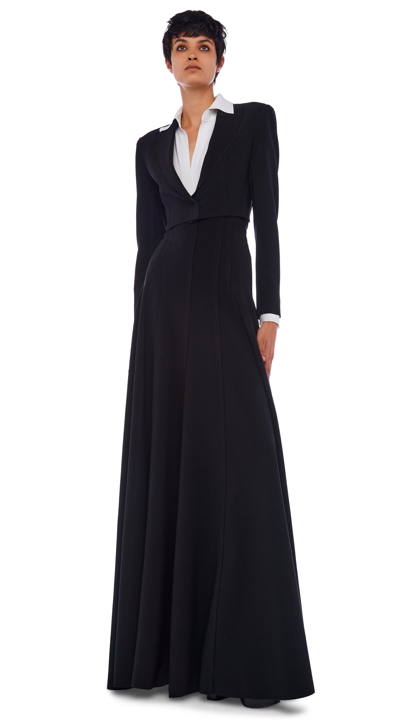 Norma Kamali LONG GRACE SKIRT