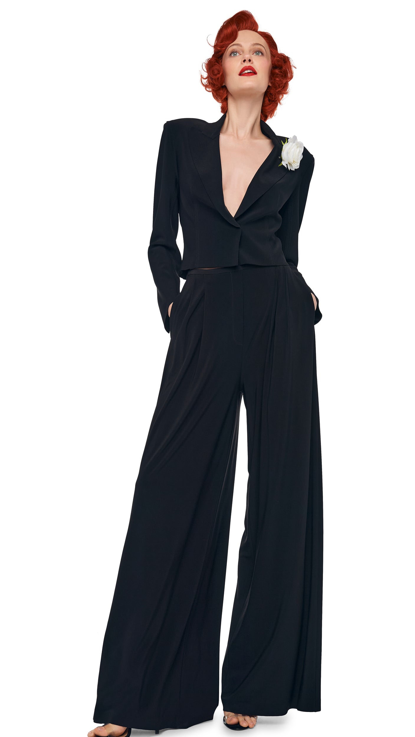 Norma Kamali CROPPED SB JACKET