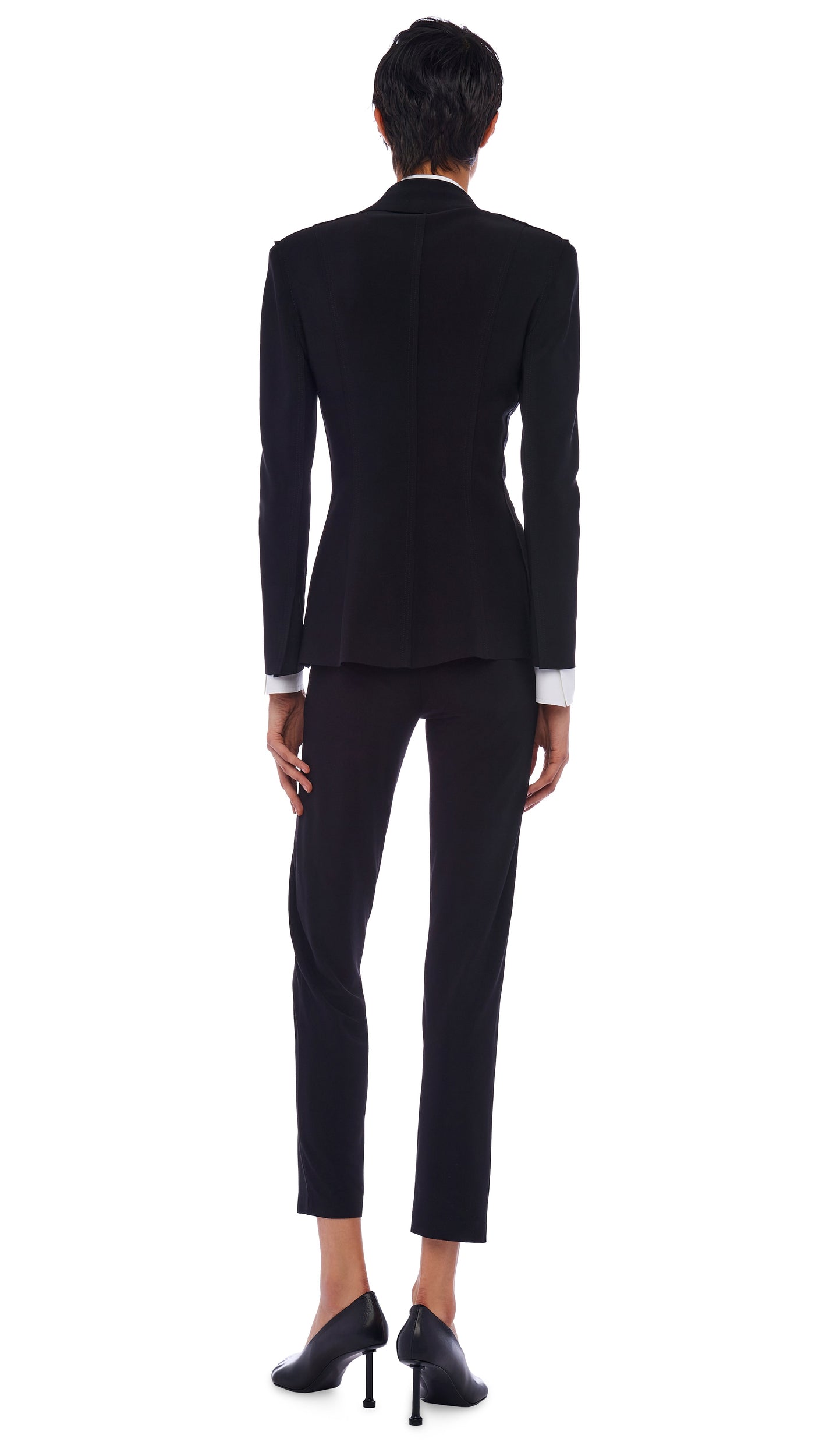 Norma Kamali SINGLE BREASTED BOY FIT JACKET