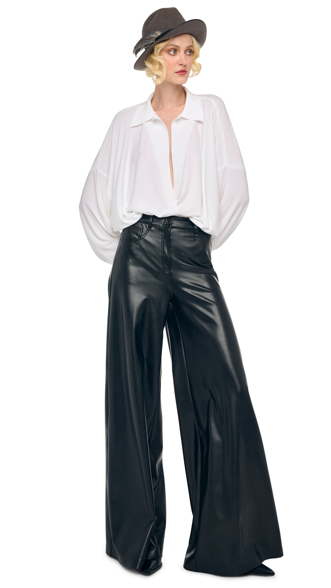 Norma Kamali SUPER OS BF NK SHIRT BODYSUIT